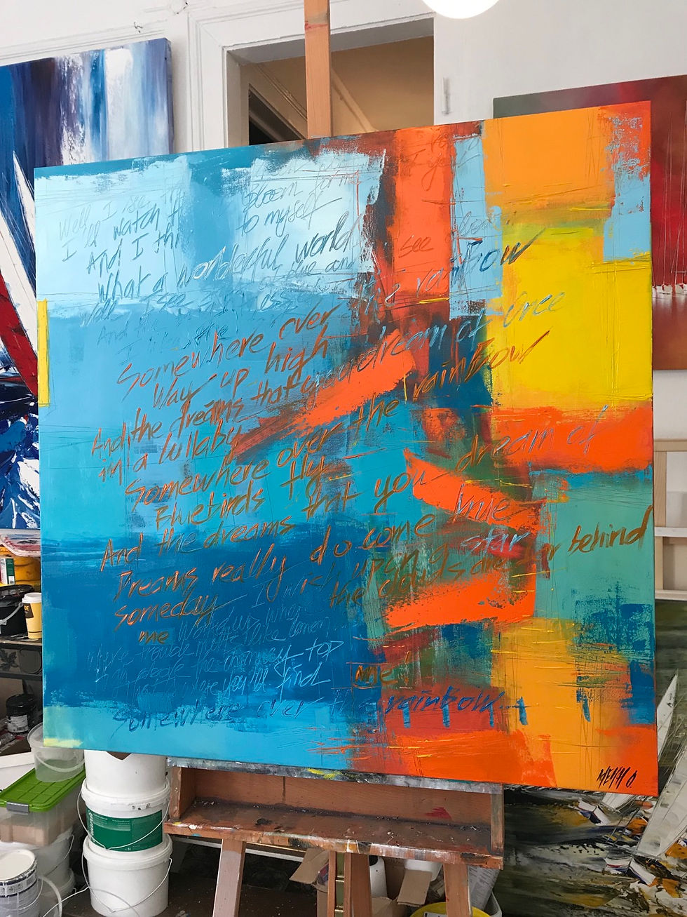 Miniature : Somewhere over the rainbow... | 100x100cm