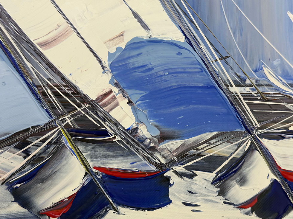 Miniature : Course en mer… | 150x50cm