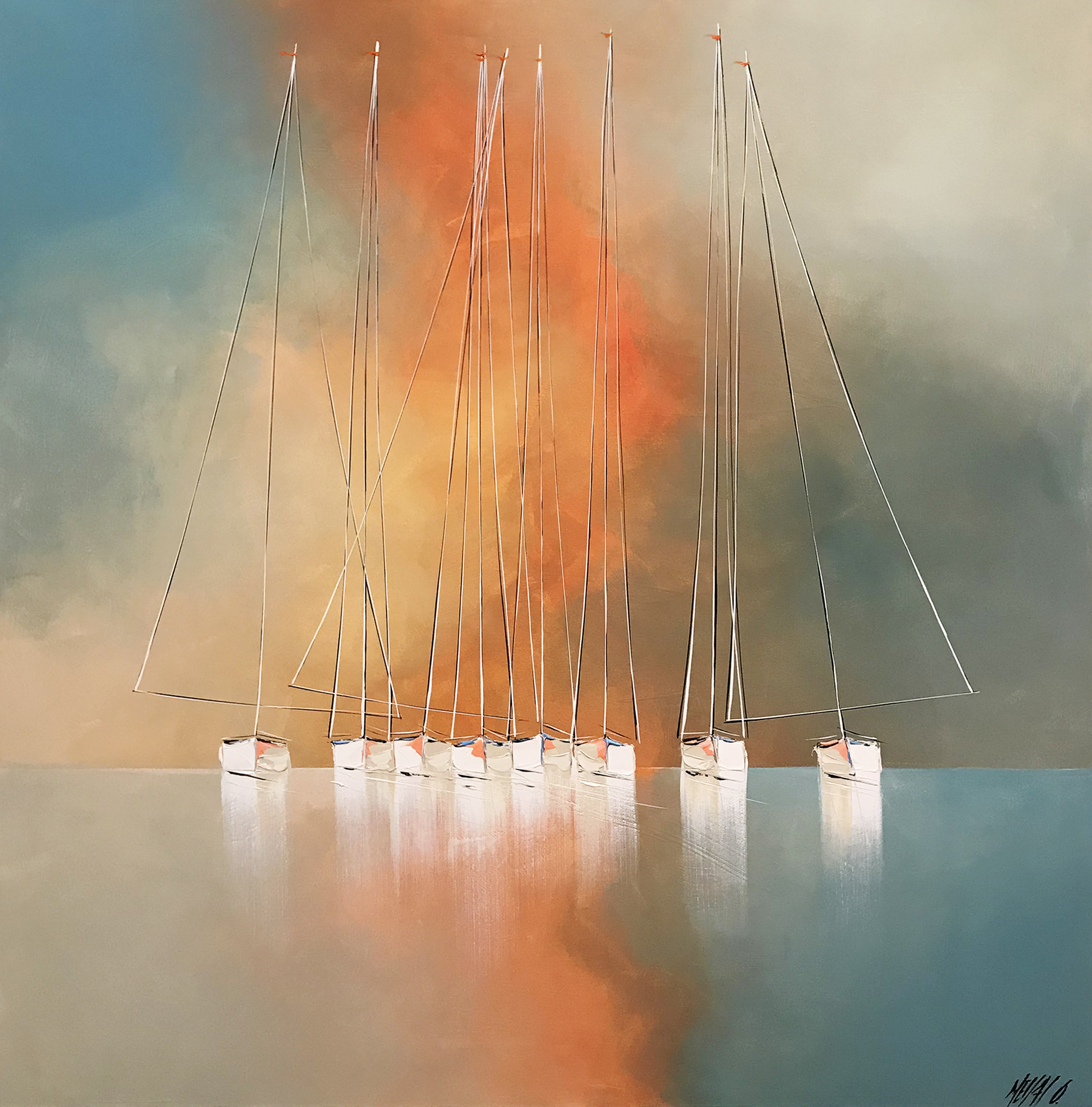 Sérénité en mer | 100x100cm