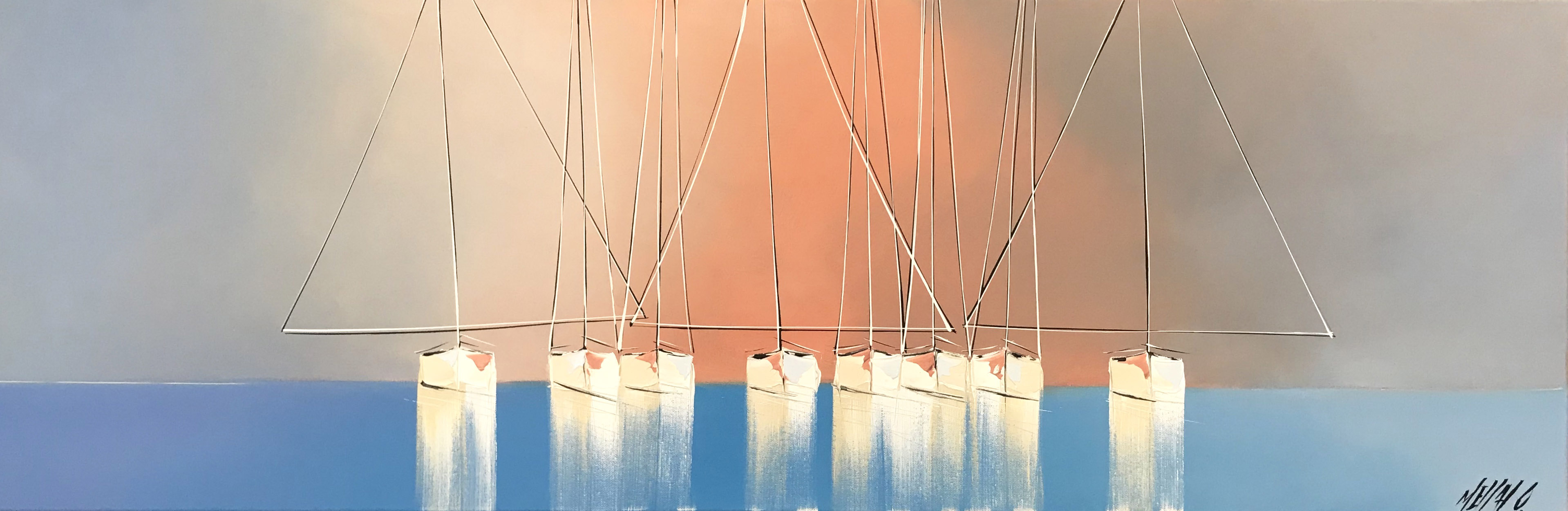 Rêverie en mer | 40x120cm