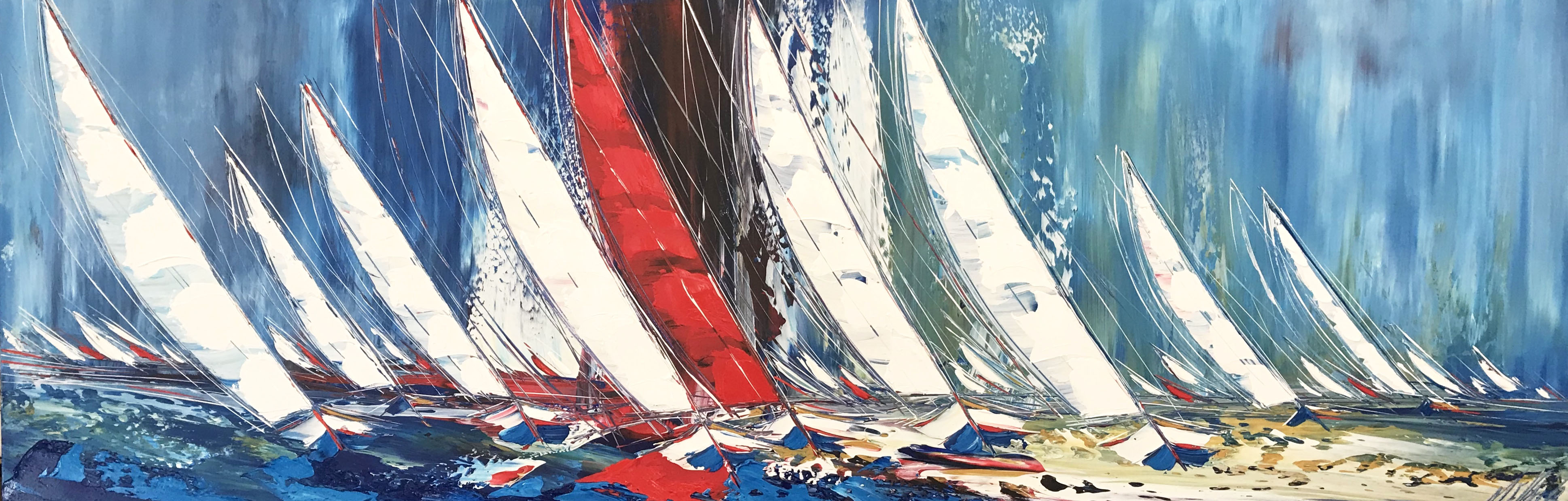 Au rythme du vent et des vagues | 50x180cm