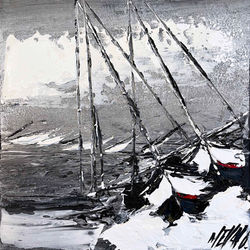 Entre vent et voile... III | 30x30cm