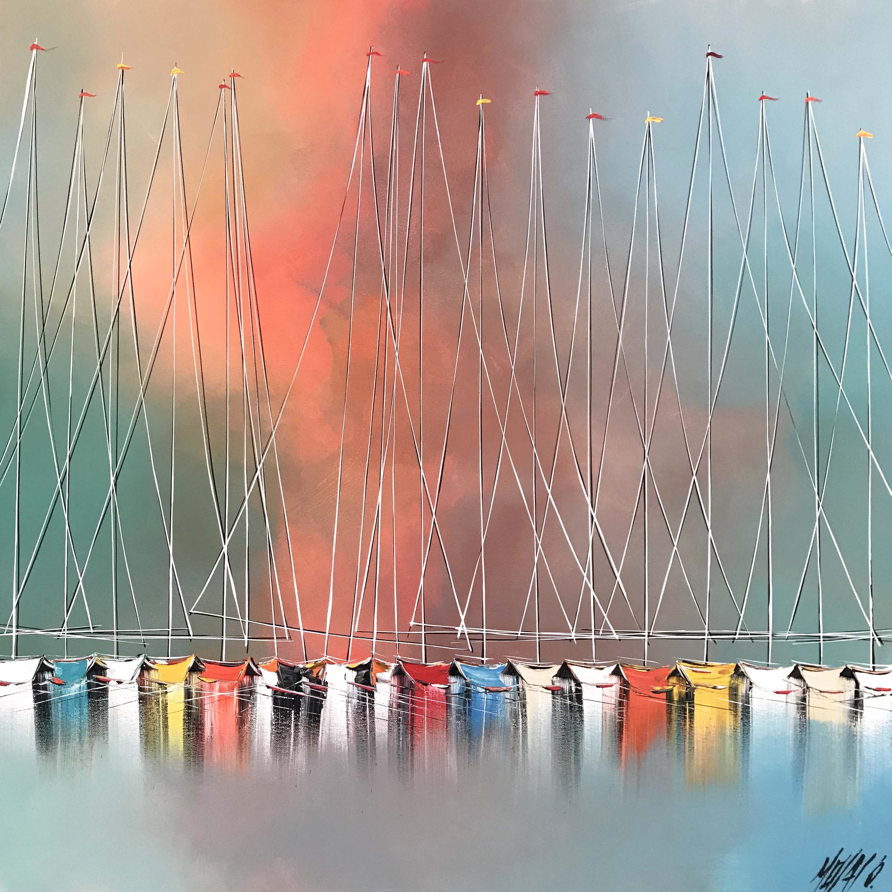 Ciel d'été... | 80x80cm