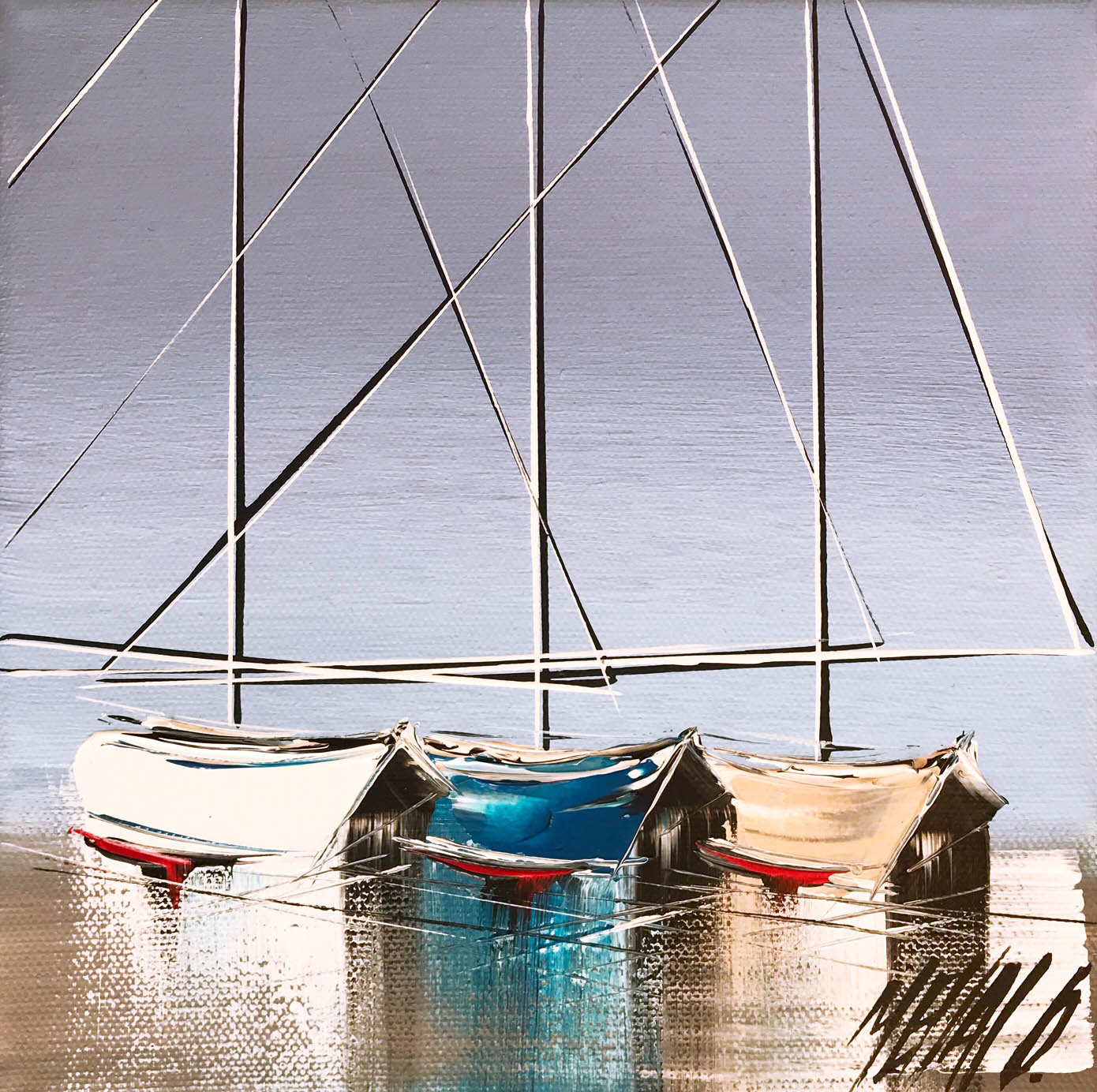 Jamais deux sans trois II | 20x20cm