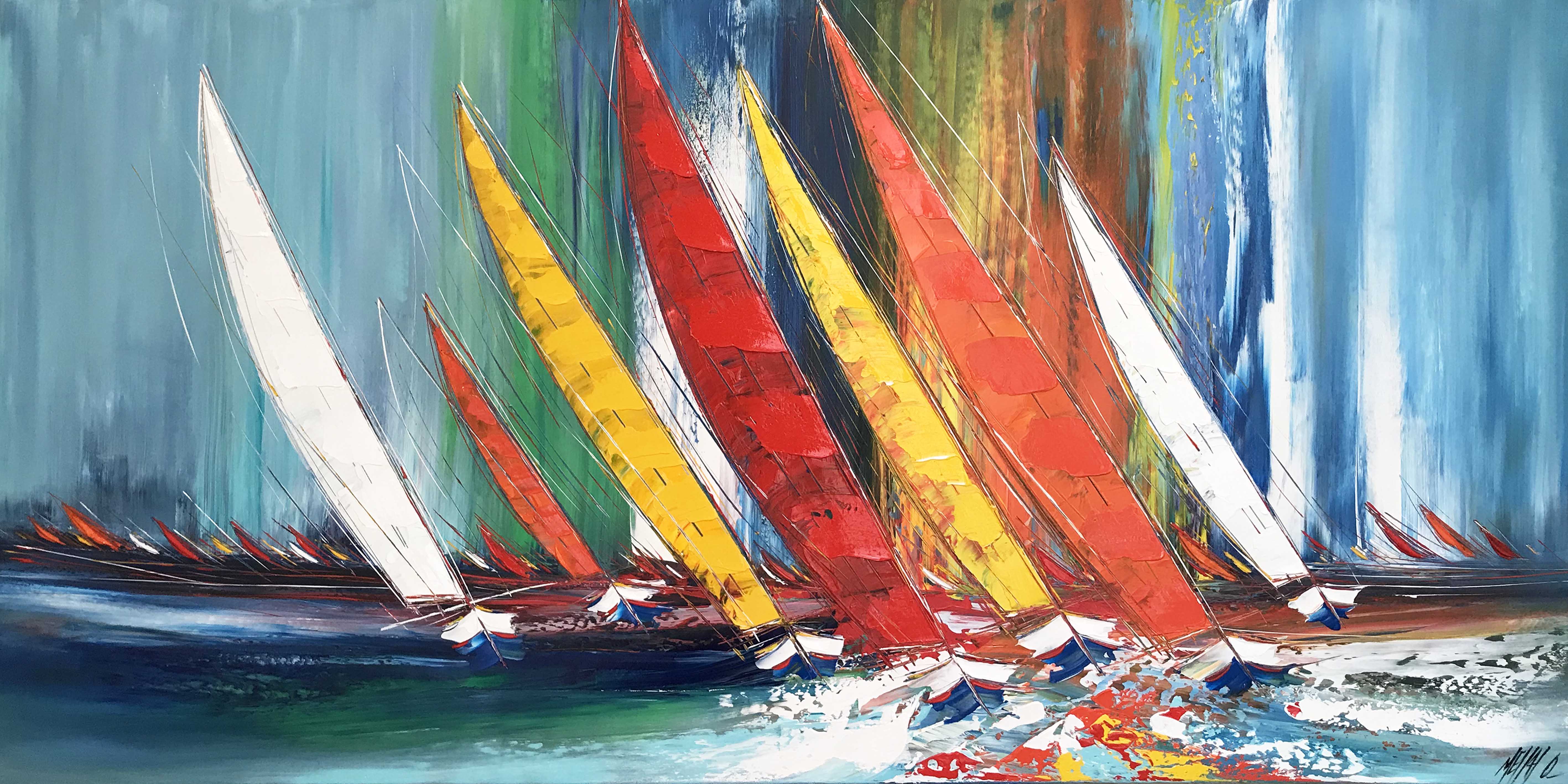 Liberté en mer... | 100x200x5cm