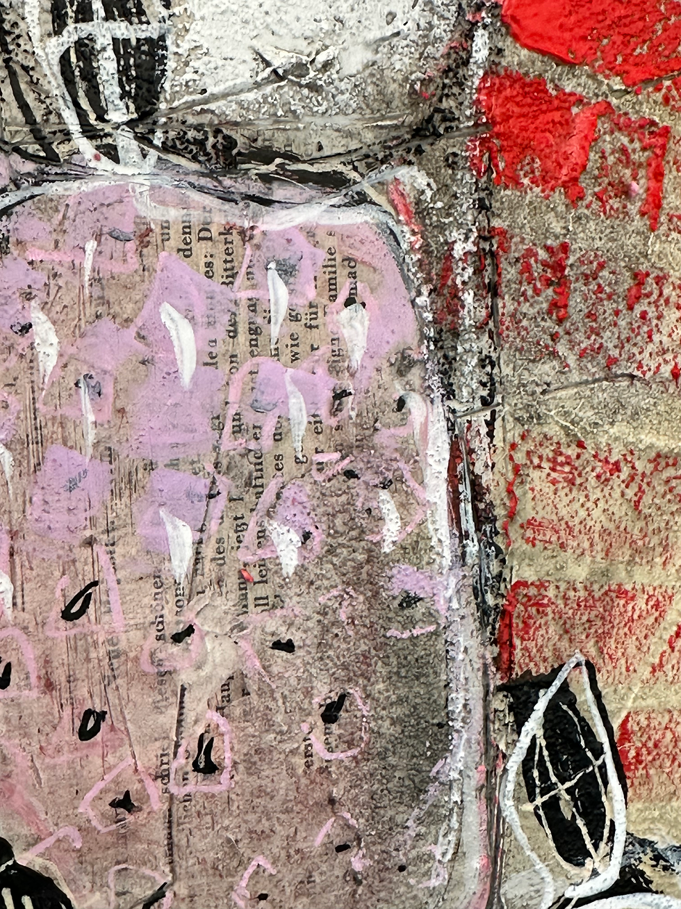 Miniature : Mixité... IV | 48x48cm  (avec cadre et passe-partout 60x60cm)