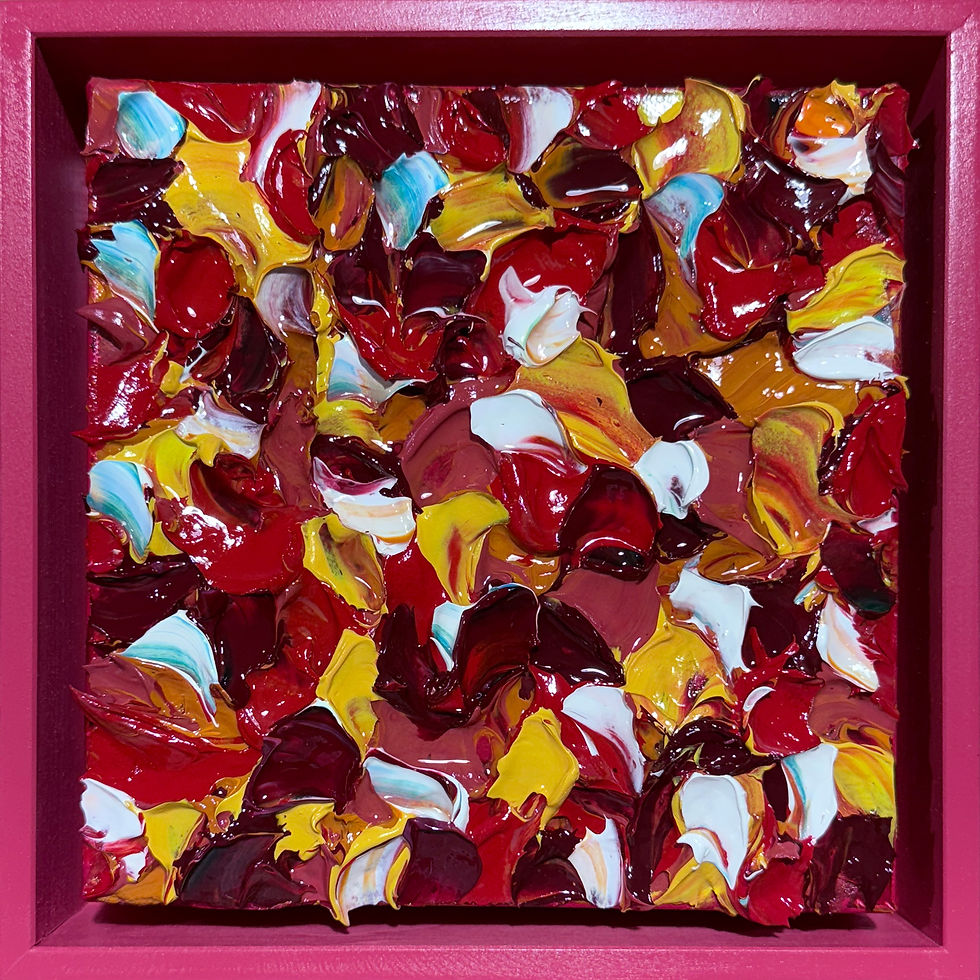 Miniature : Pavot… | 25x25x5cm🔴