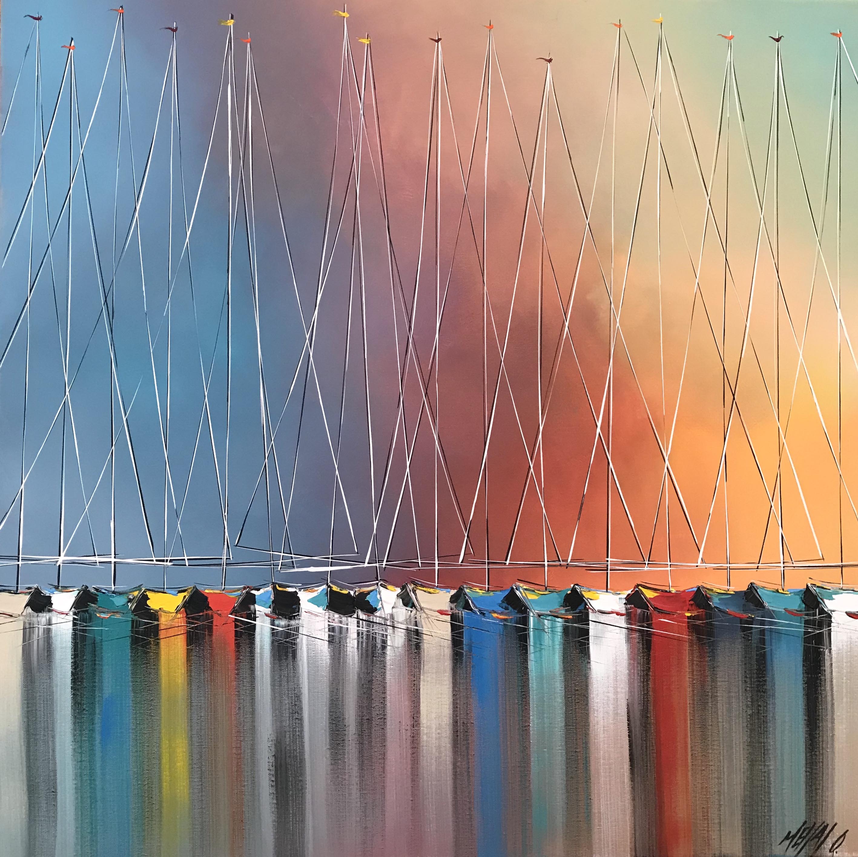 Repos en mer | 80x80cm