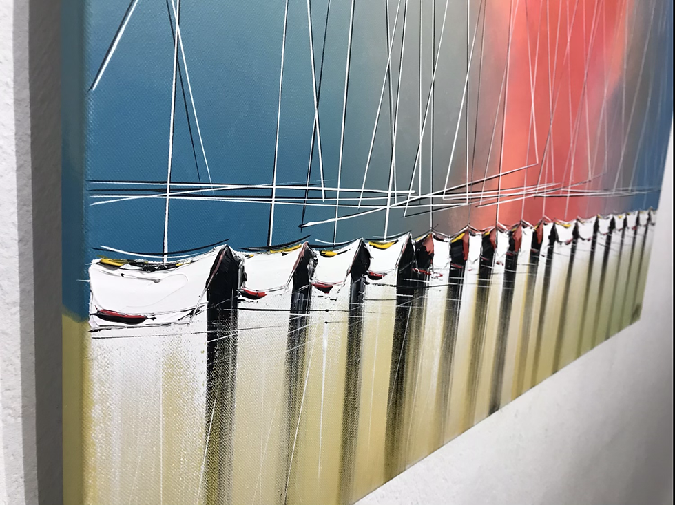 Miniature : Aux premières lueurs du jour... | 100x100cm