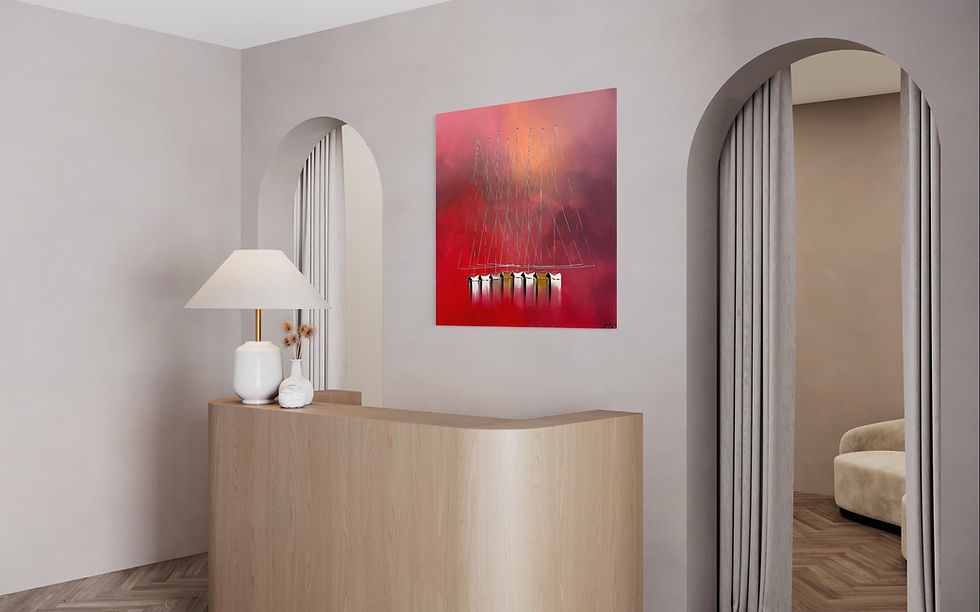 Miniature : Lumière du soir… | 100x100cm