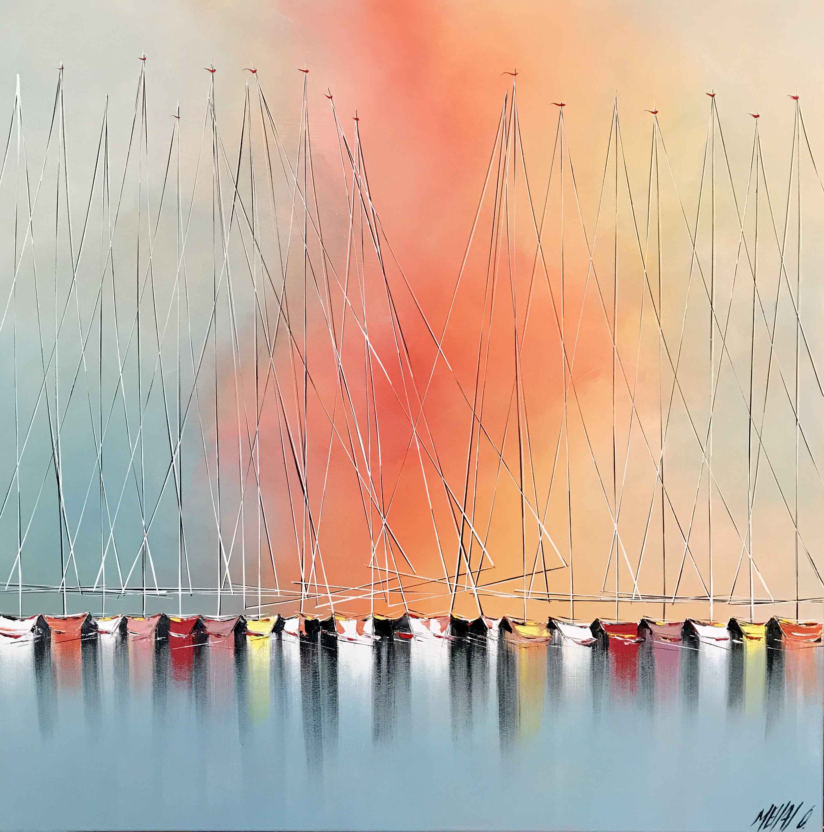 Le temps d'une pause | 100x100cm