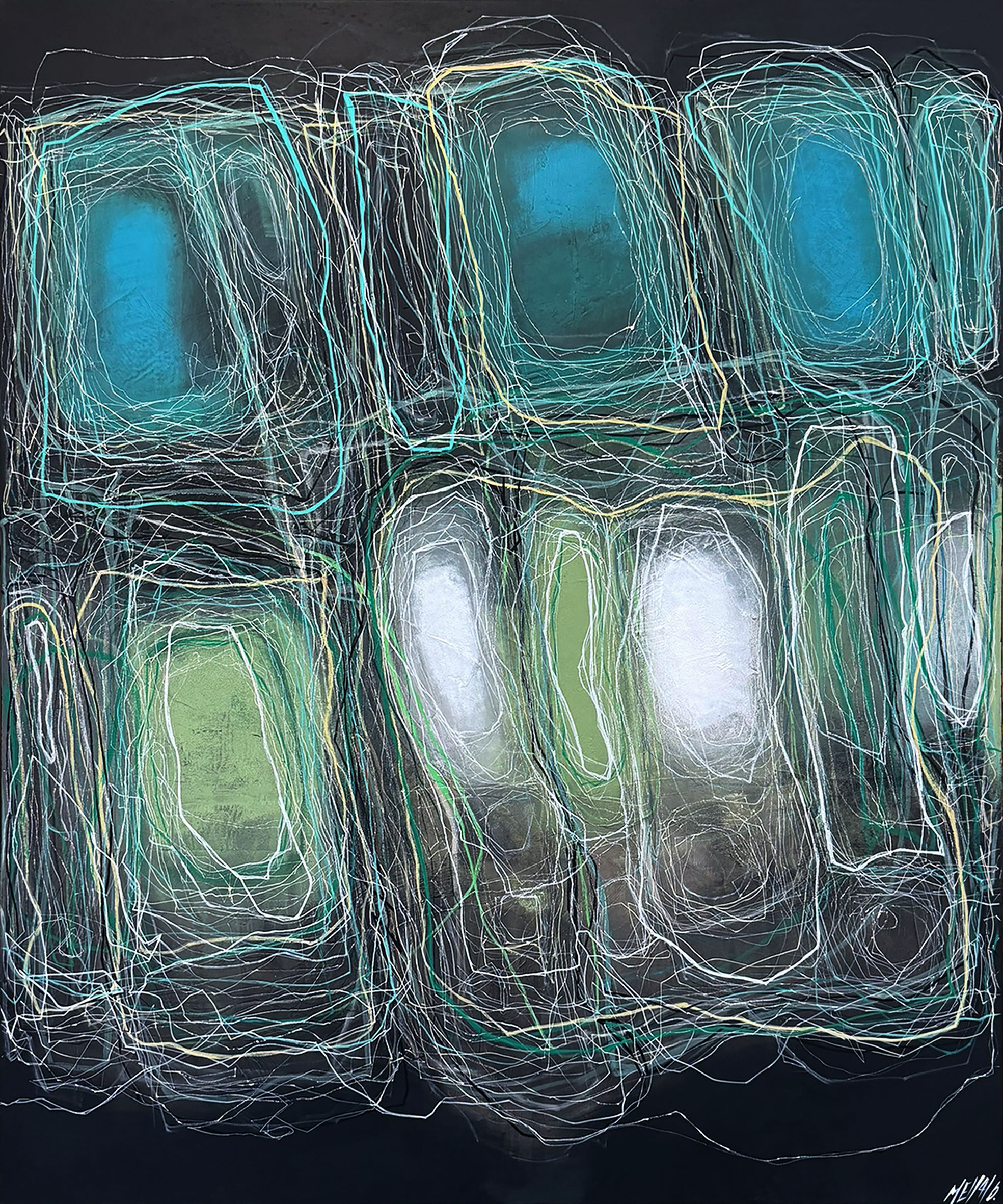 Vibrations nomades... | 120x100cm