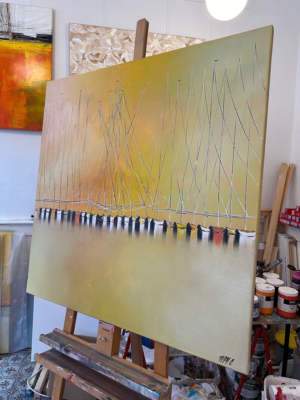 Miniature : Horizon de lumière…  | 100x100cm