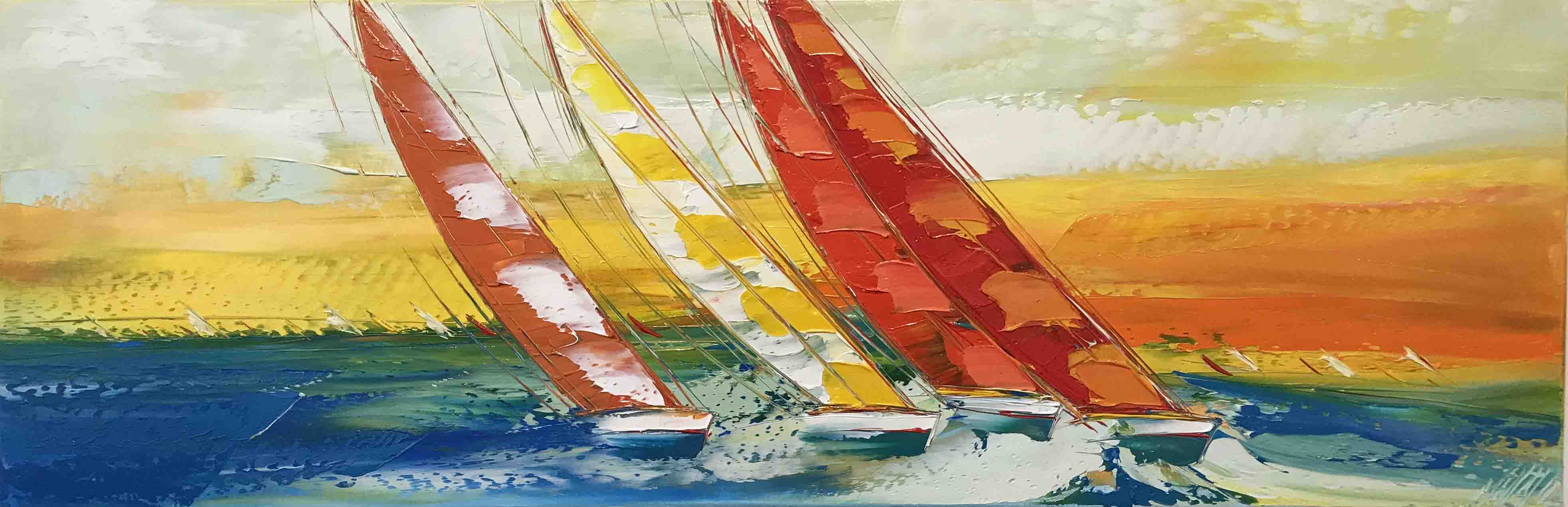 Horizon de liberté... III, 40x120cm