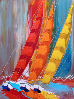 Vitalité en mer... | 60x80x2cm