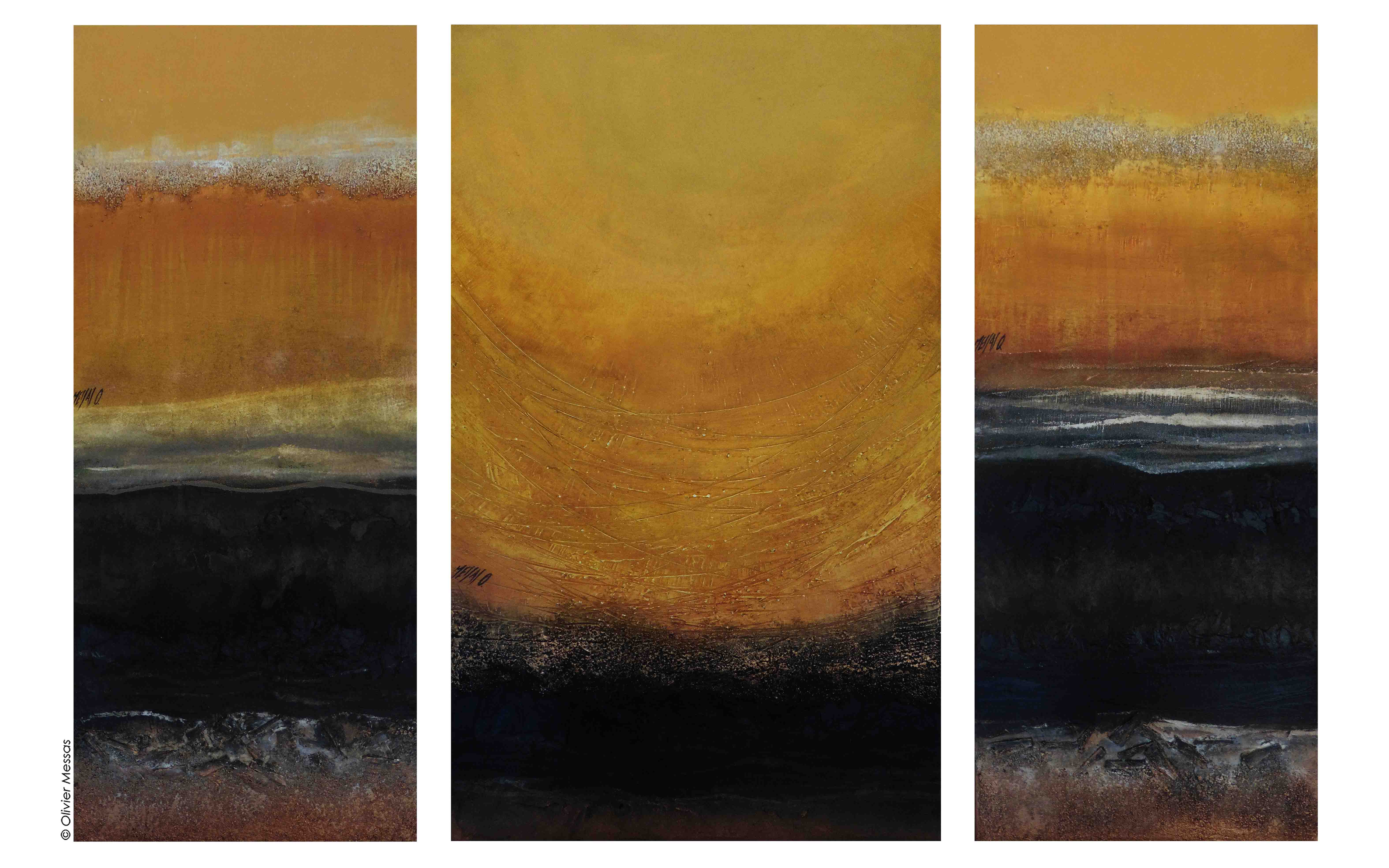 Soleil et méditation..., 100x150cm