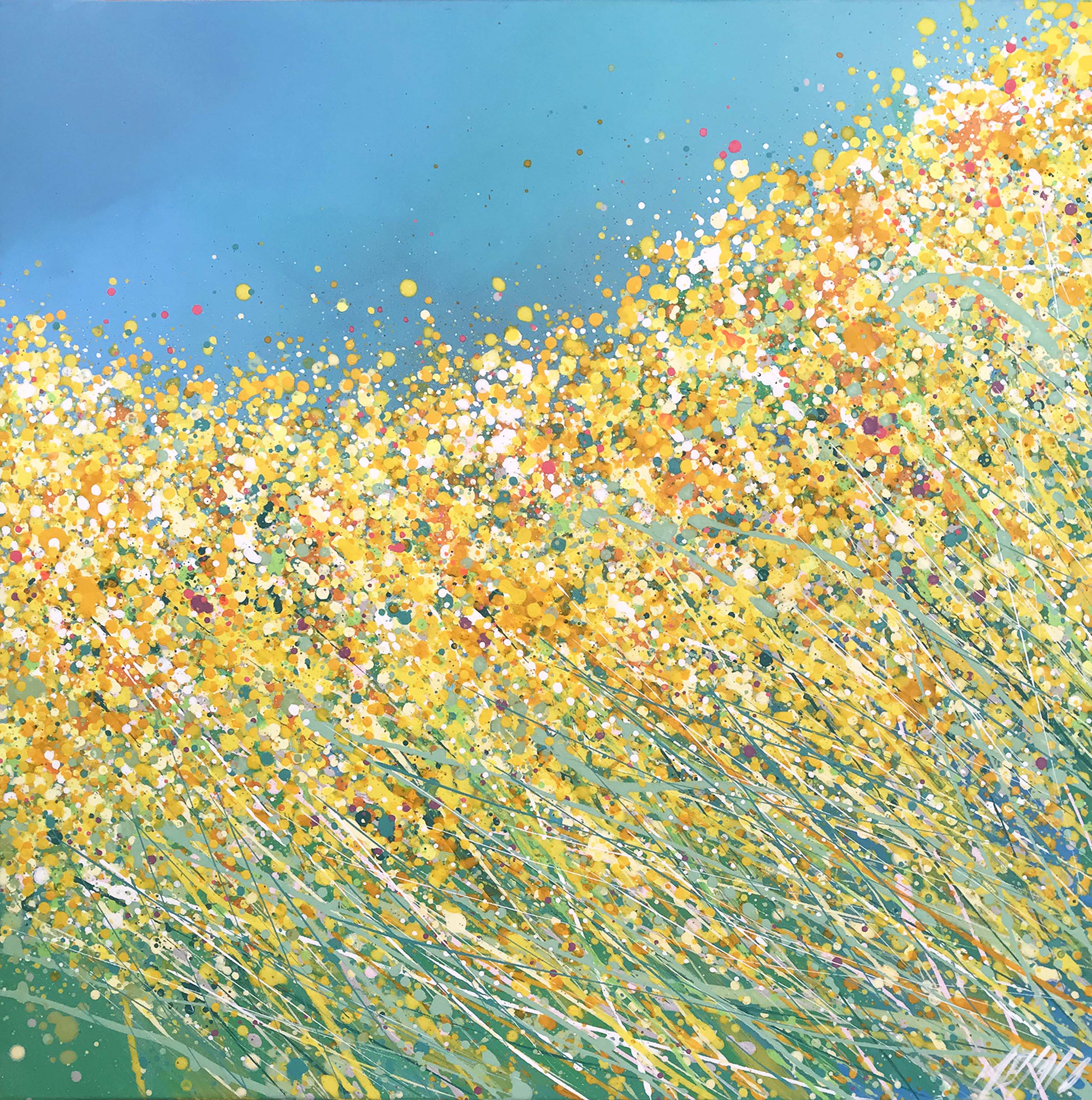 Le temps des boutons d'or... | 70x70cm