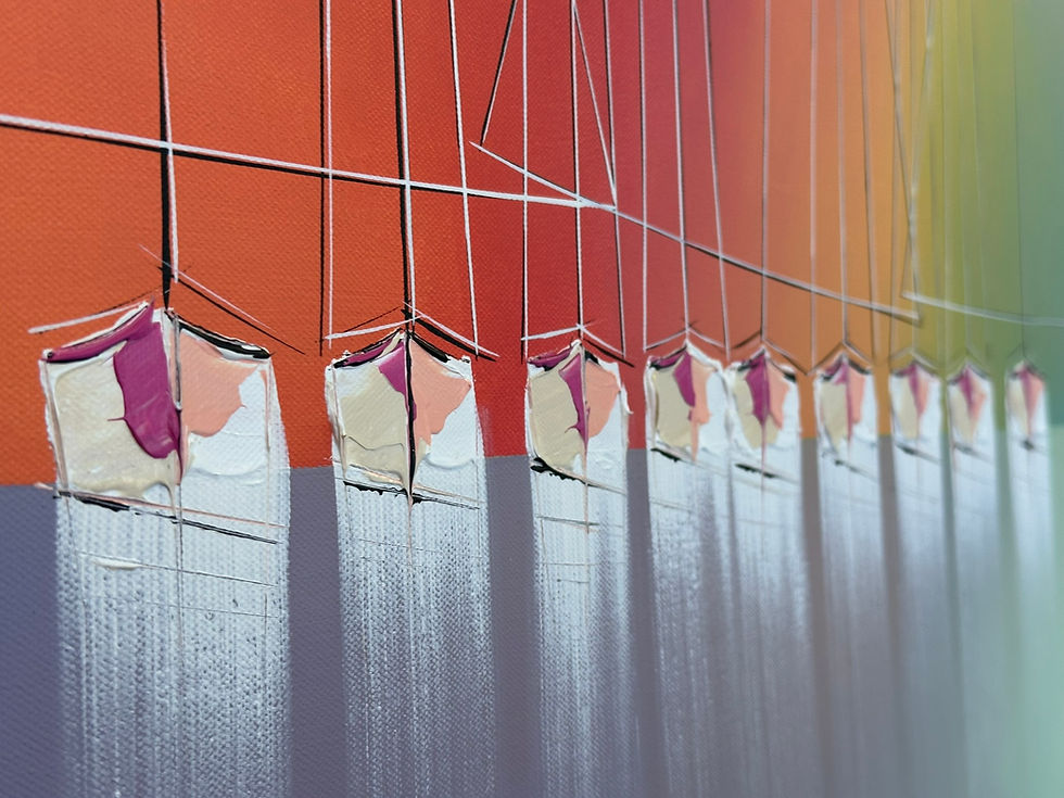 Miniature : Les couleurs de l'arc-en-ciel… | 80x80cm