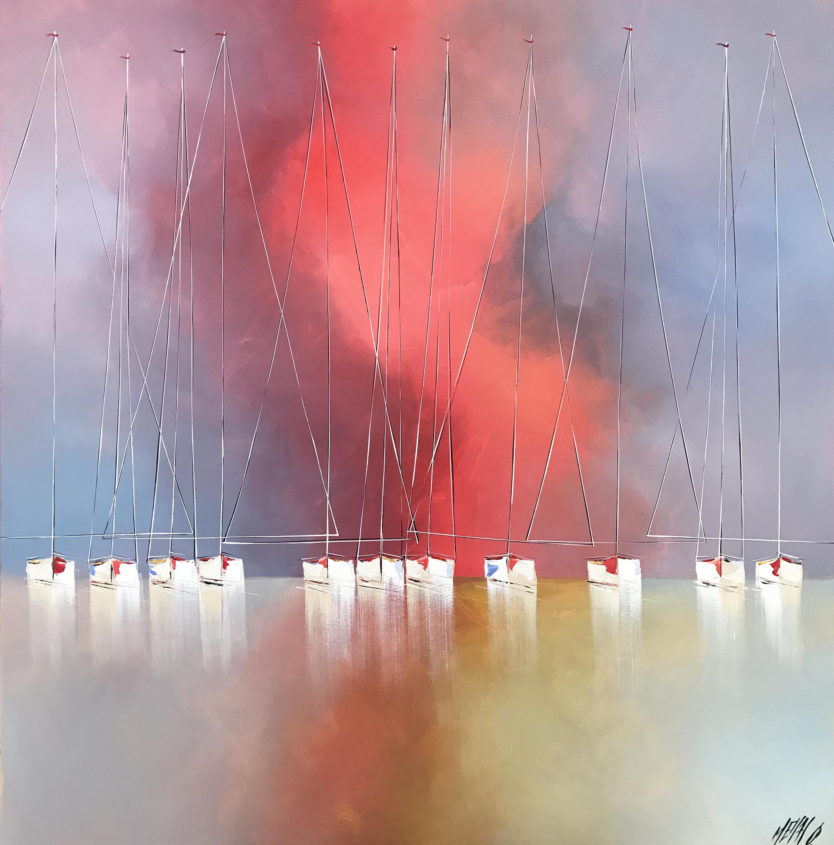 Ciel d'ivresse... | 120x120cm