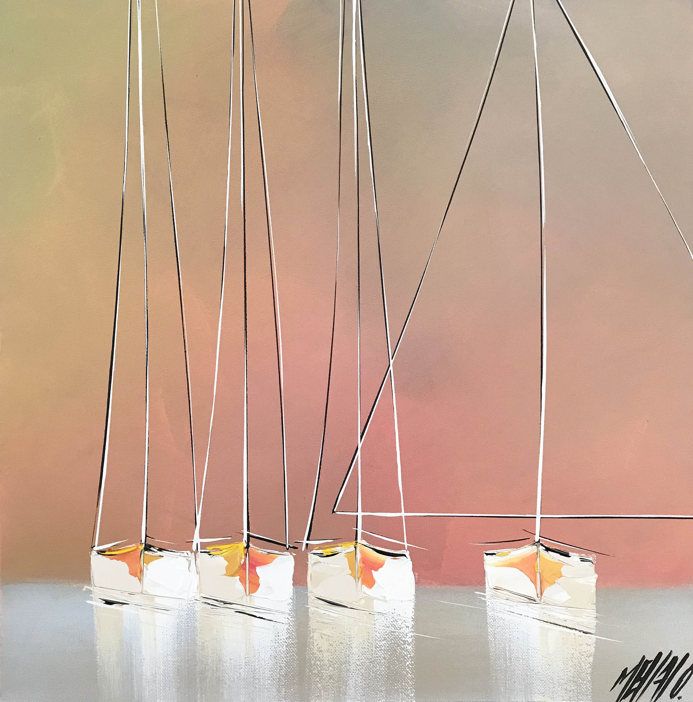 À marée basse | 40x40cm