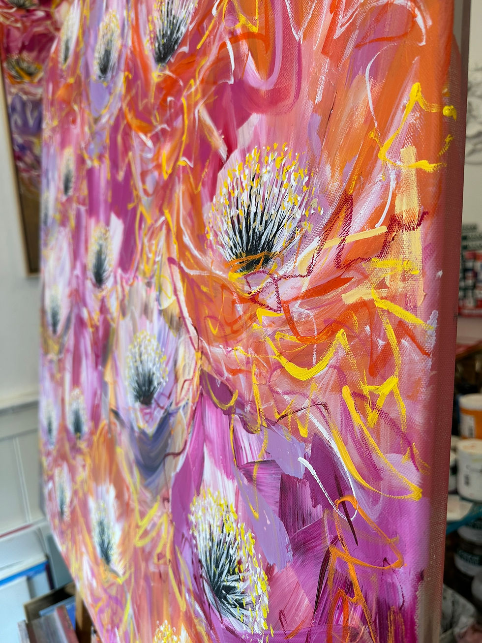 Miniature : Couleurs des champs… | 100x100cm