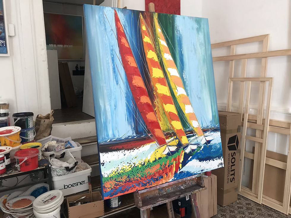 Miniature : En mer de Croatie... | 120x100cm