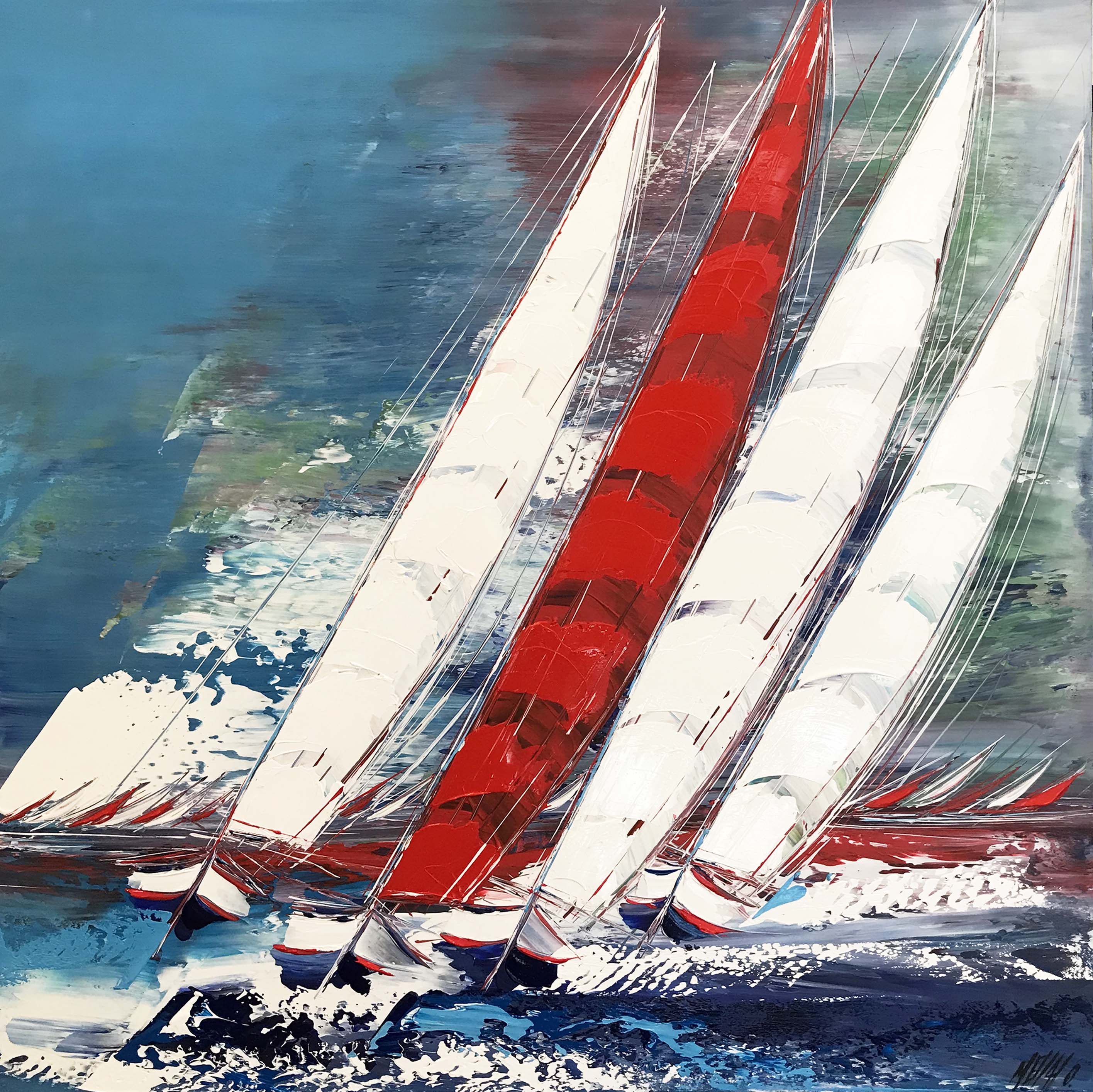 Prendre le large... | 100x100cm