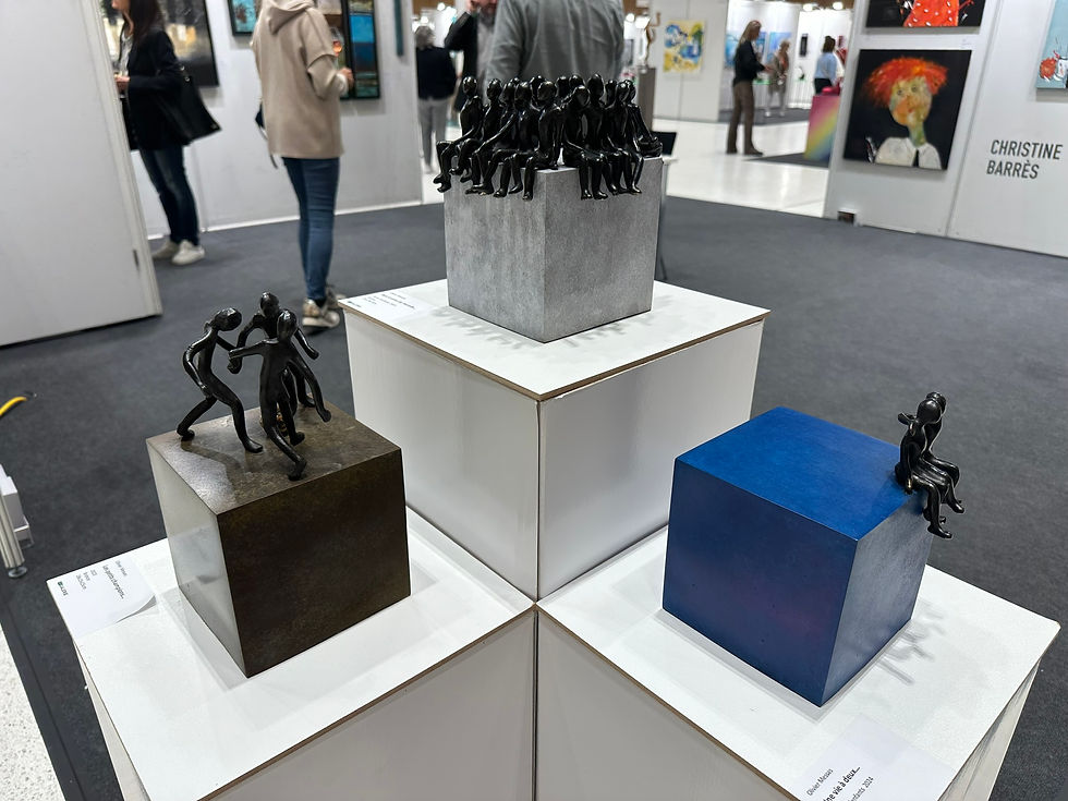 Miniature : Une vie à deux... (cube bleu) | 22x16x15cm 