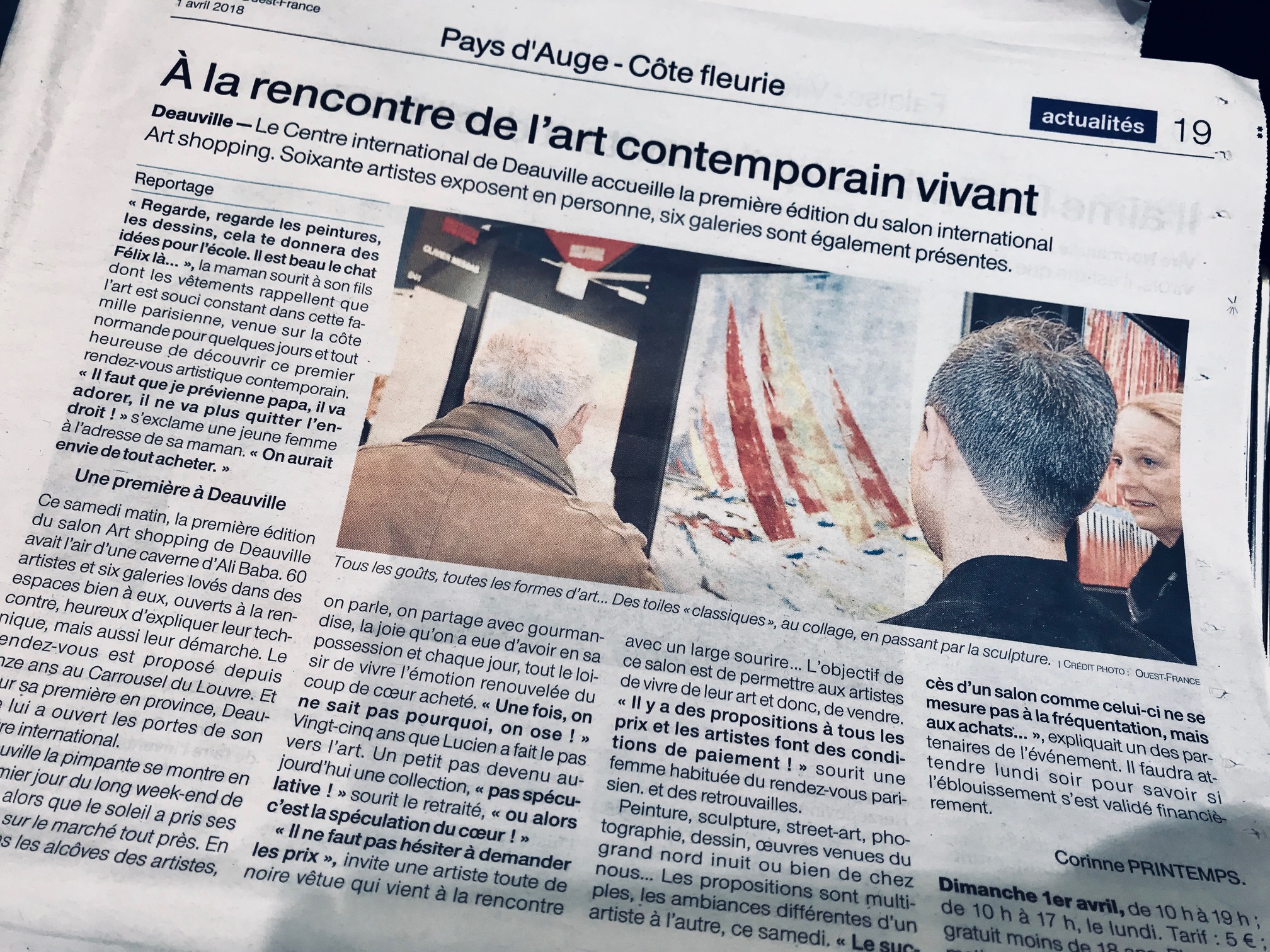 OUEST FRANCE | 01 Avril 2018