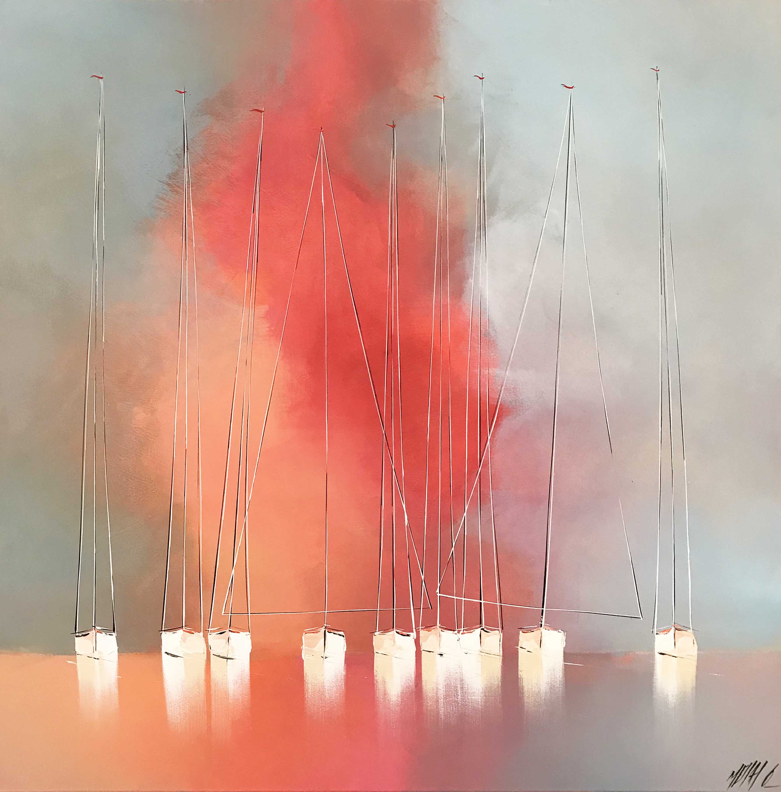 Aurore... | 100x100cm