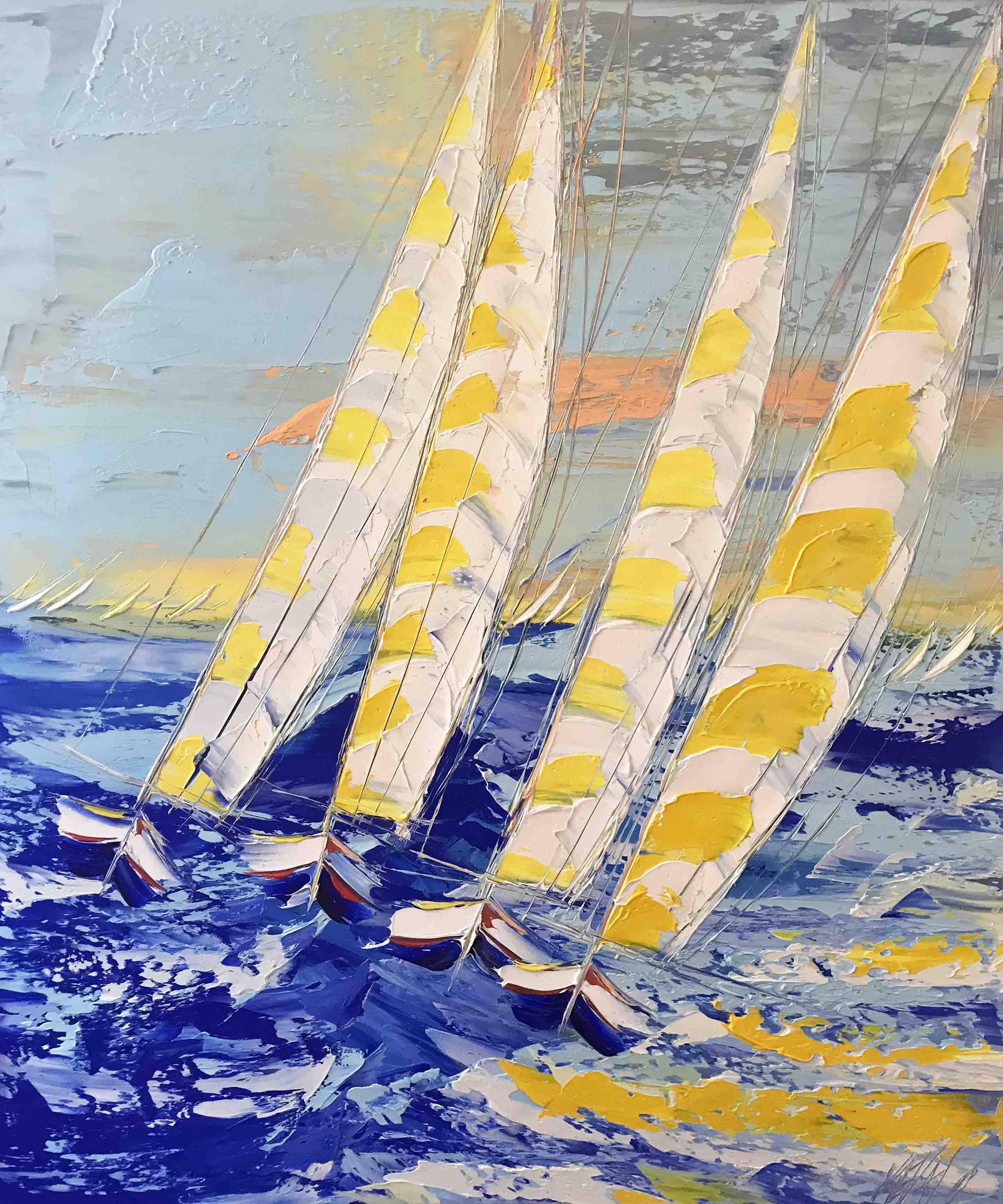 Jour de voile... | 120x100cm