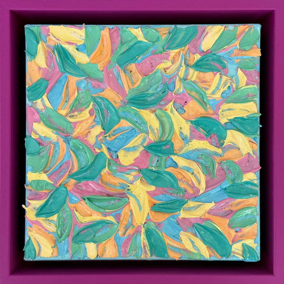 Miniature : Giroflée… | 25x25x5cm