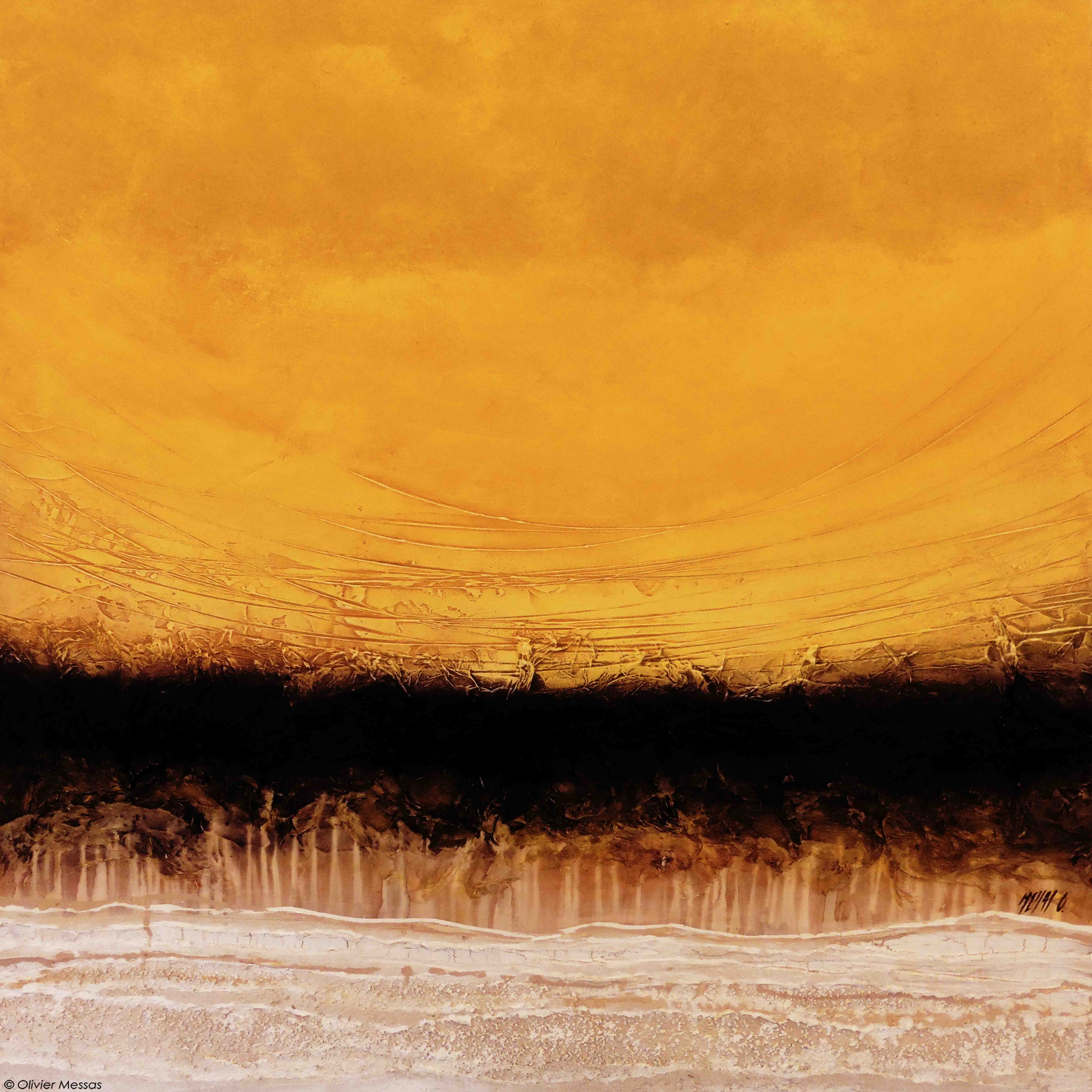 Eté indien, 100x100x5cm