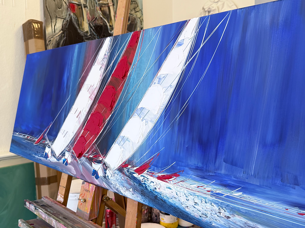 Miniature : Horizons vibrants… | 150x50cm