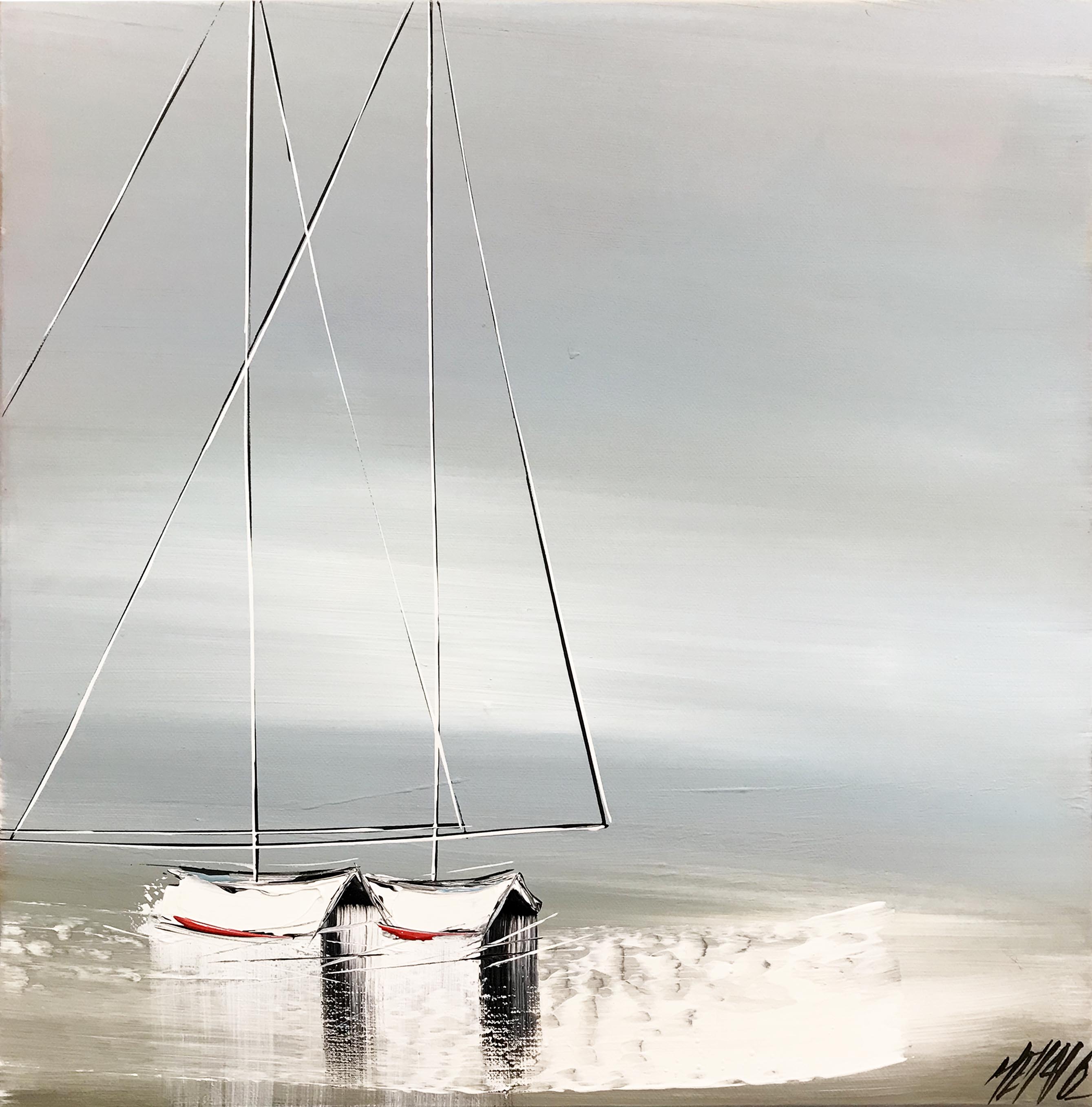 À deux... | 40x40cm