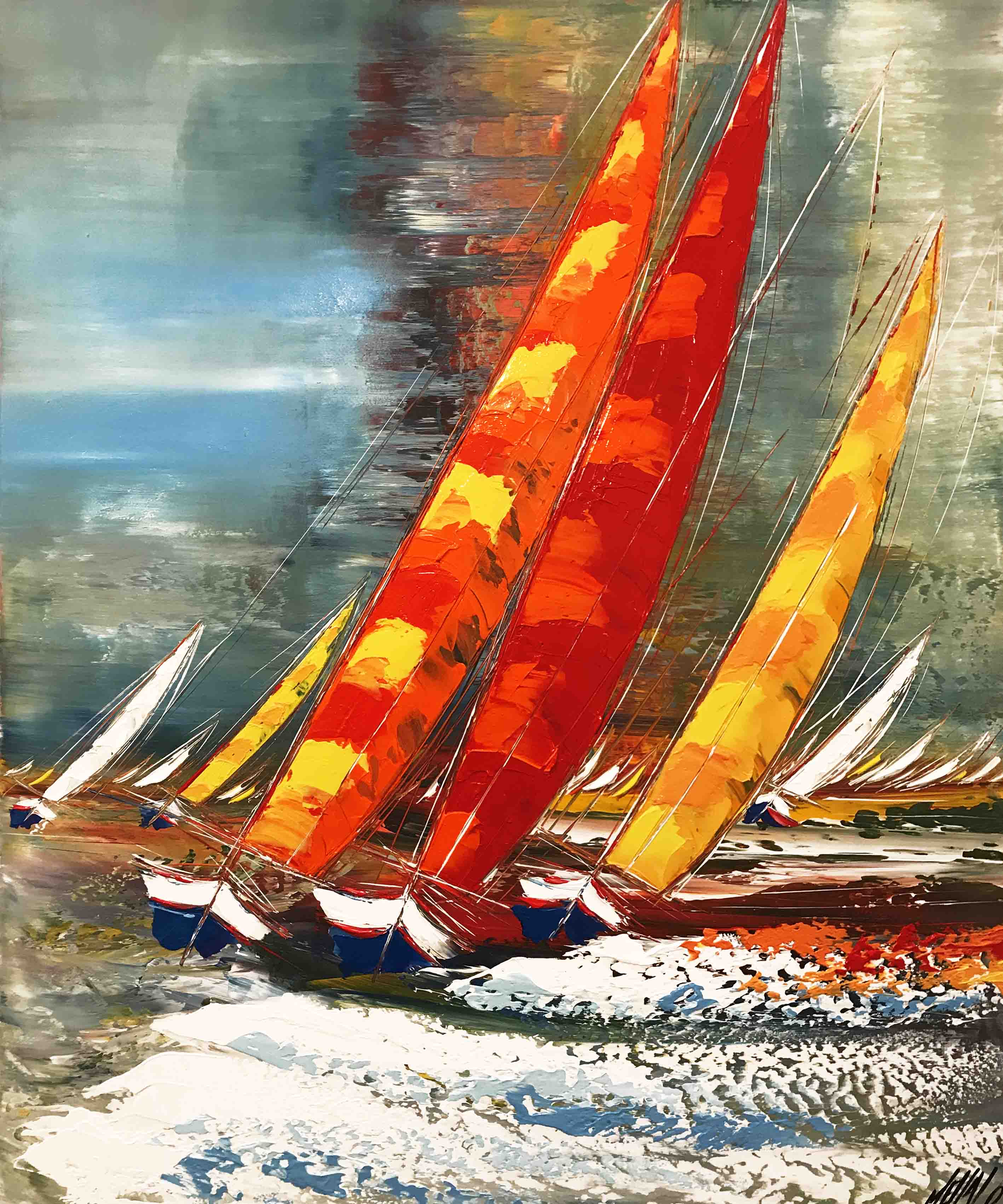 Energie en mer... | 120x100cm