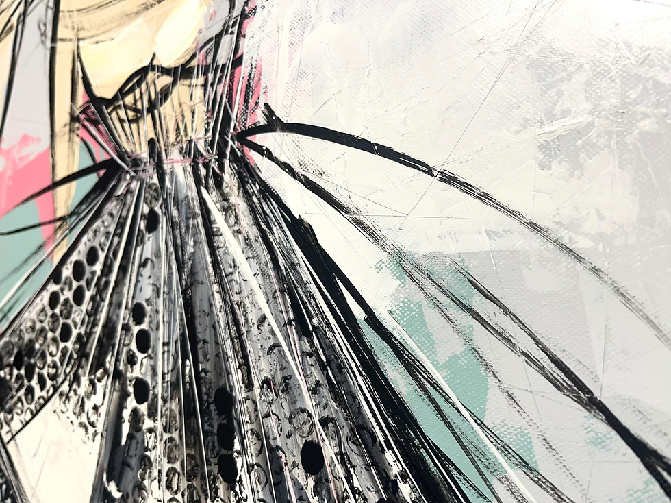 Miniature : Le temps des petits pois... | 80x80cm