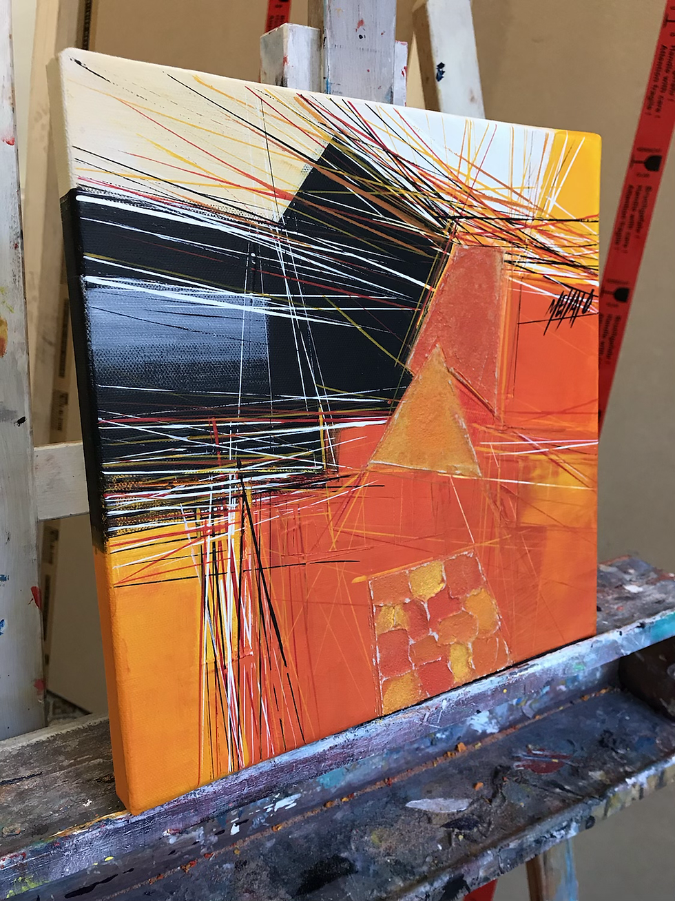 Miniature : Paysage en orange... VI | 30x30cm