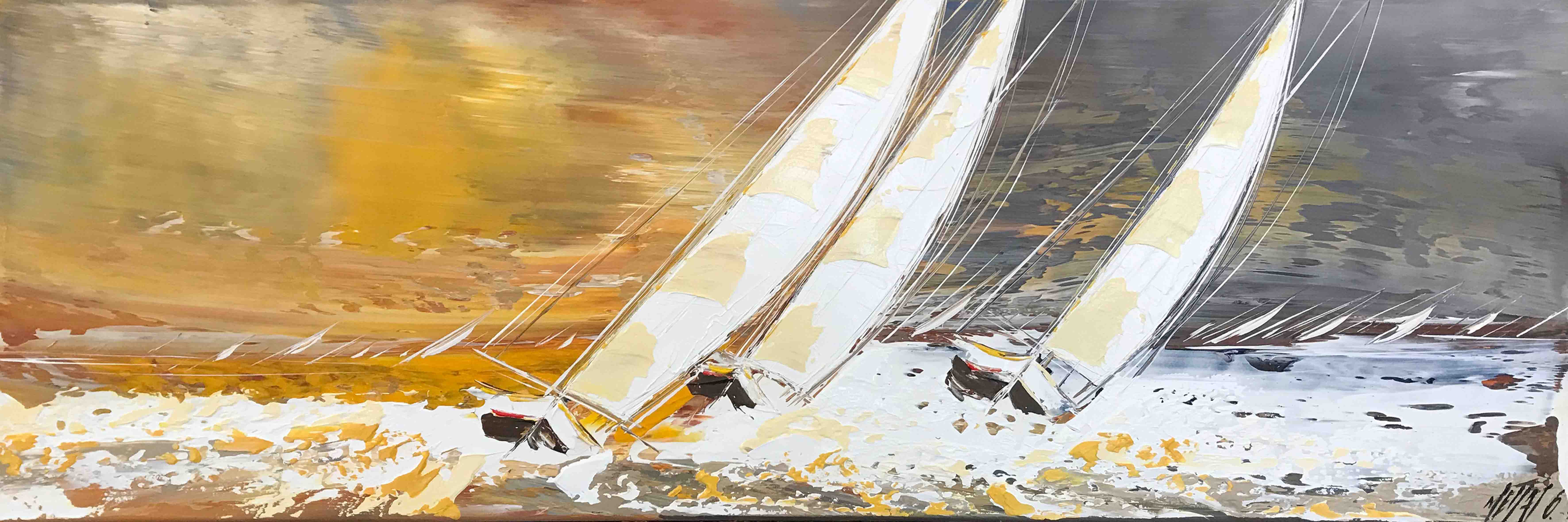 Lumère à l'horizon... | 40x120cm