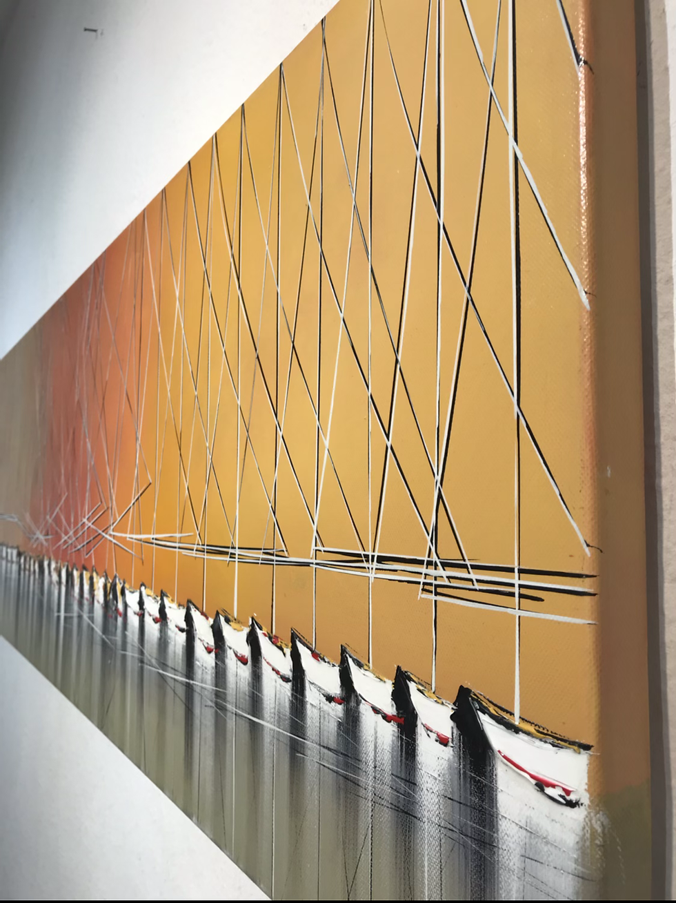 Miniature : Jeux de reflets... | 40x120cm