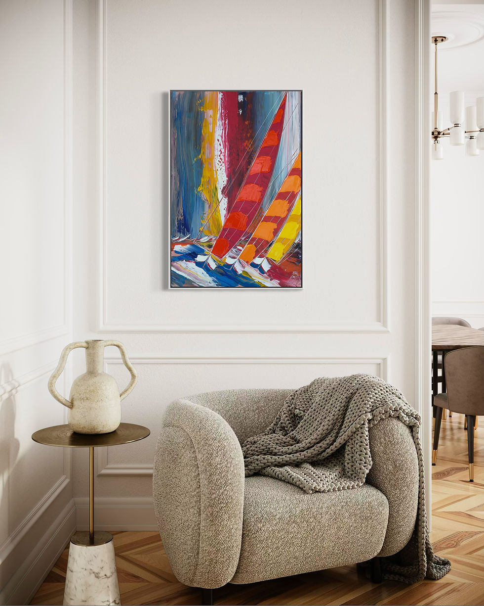 Miniature : Entre vent et voile … | 60x90cm