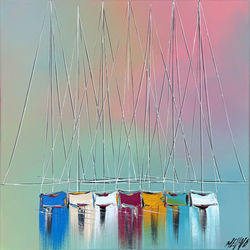 Jeux de mâts... | 50x50cm