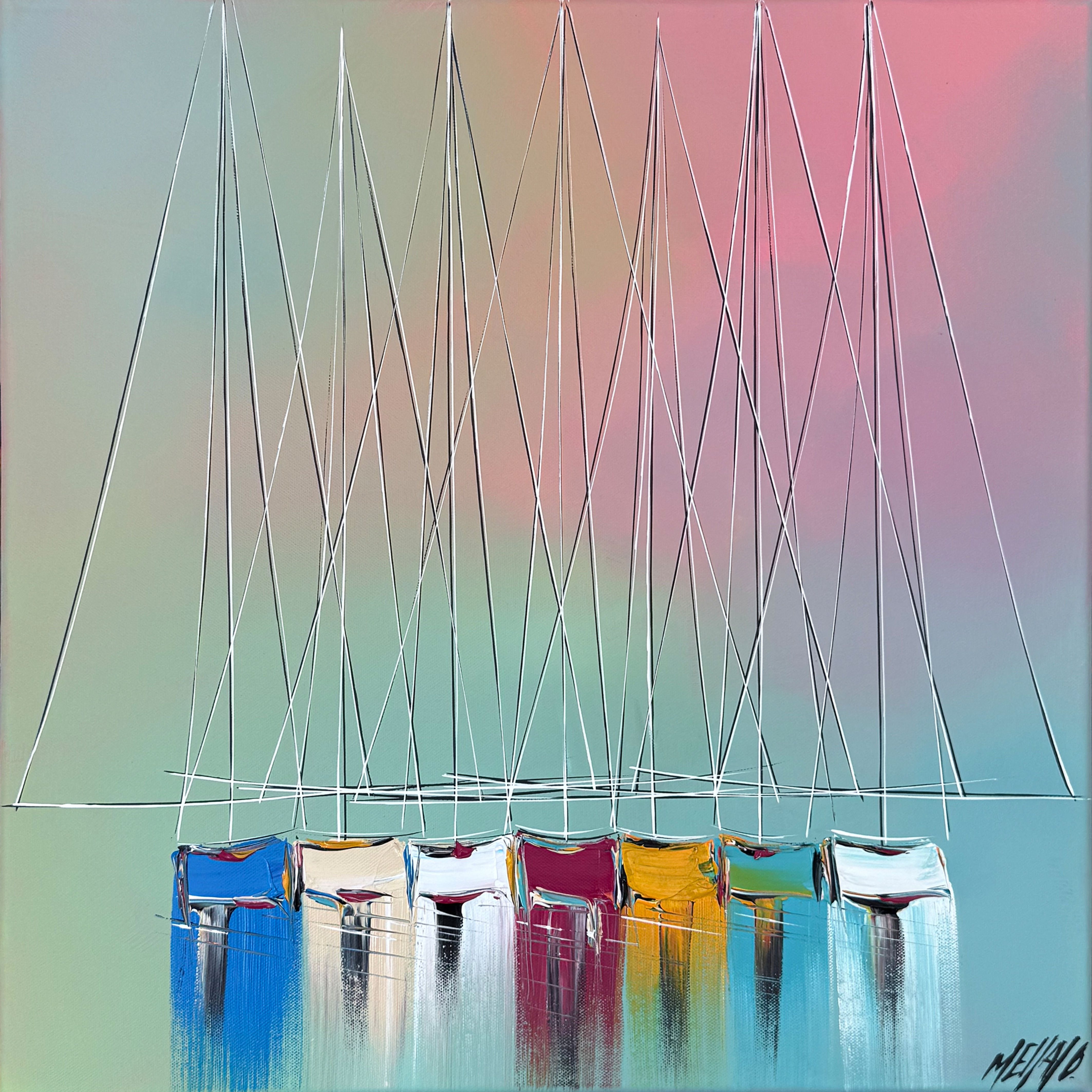 Jeux de mâts… | 50x50cm