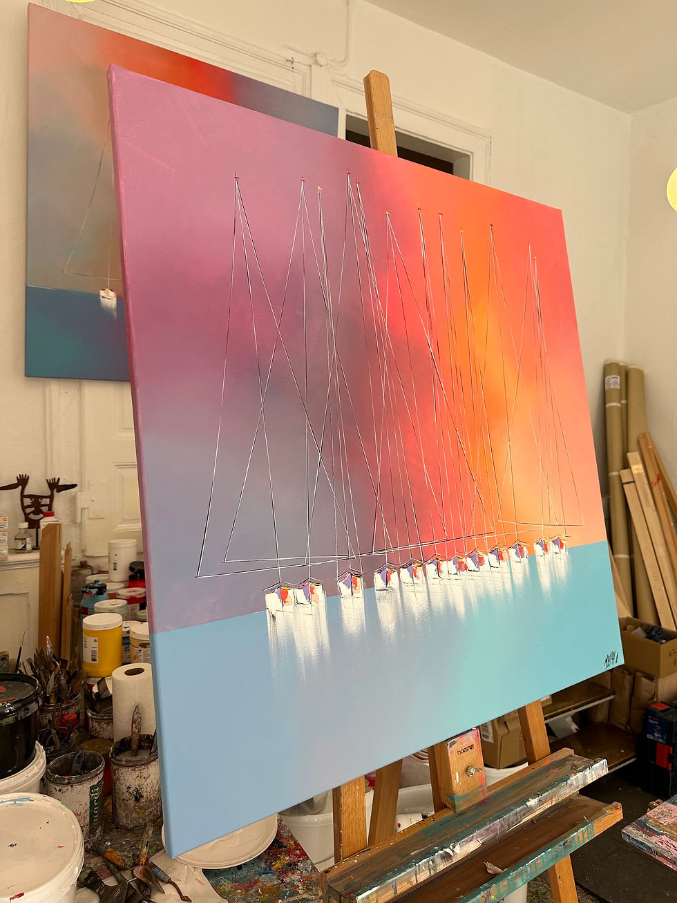 Miniature : Crépuscule… | 100x100cm