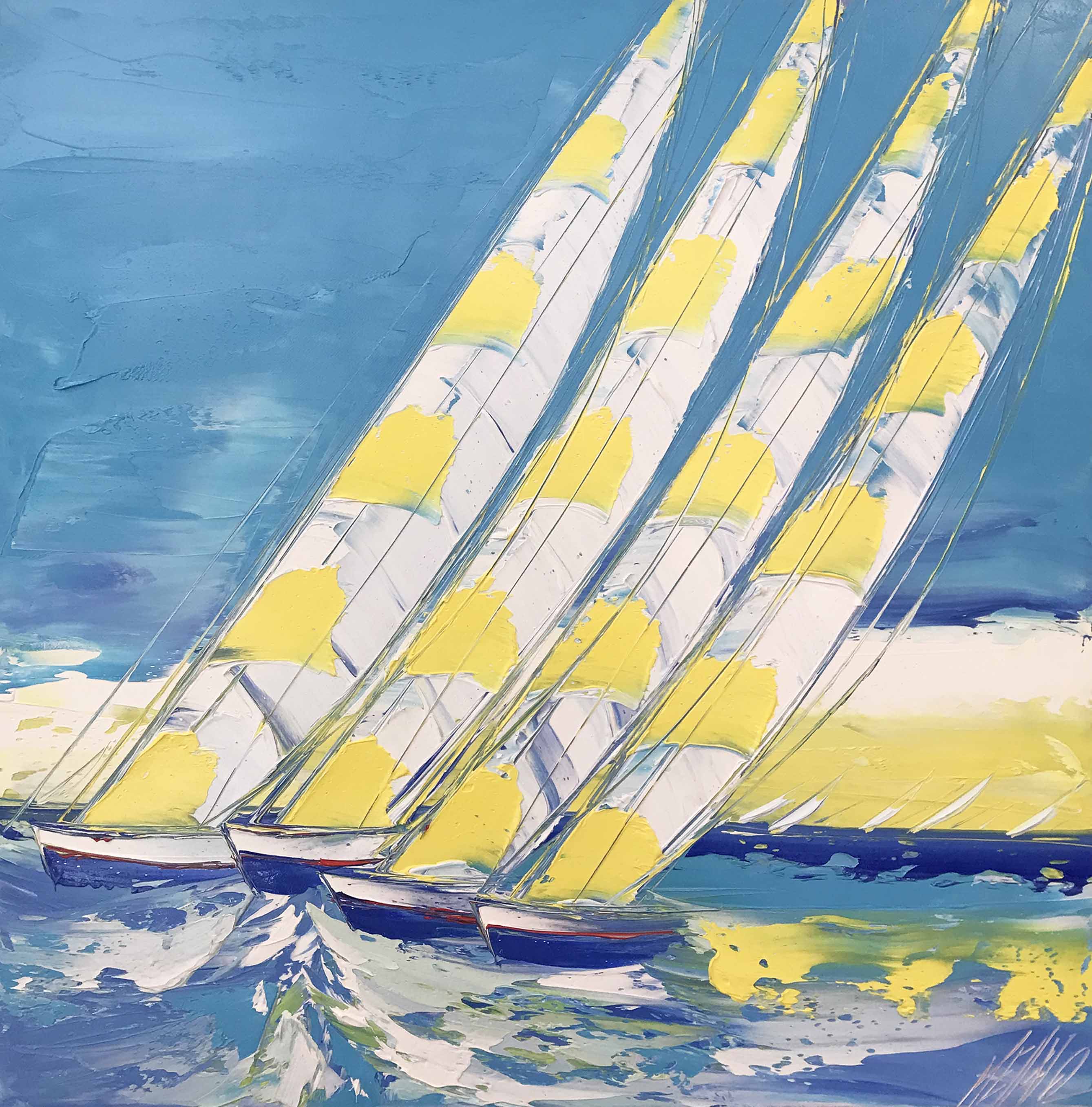 Ciel bleu... | 60x60cm
