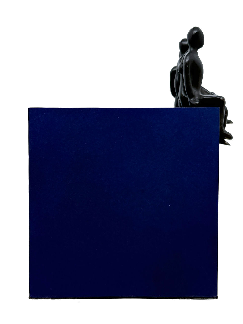 Miniature : La famille heureuse... (cube blue) | 22x16x15cm