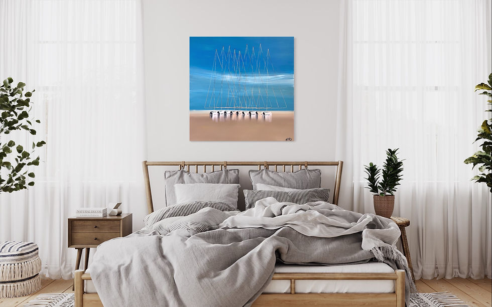 Miniature : À marée basse… | 100x100cm
