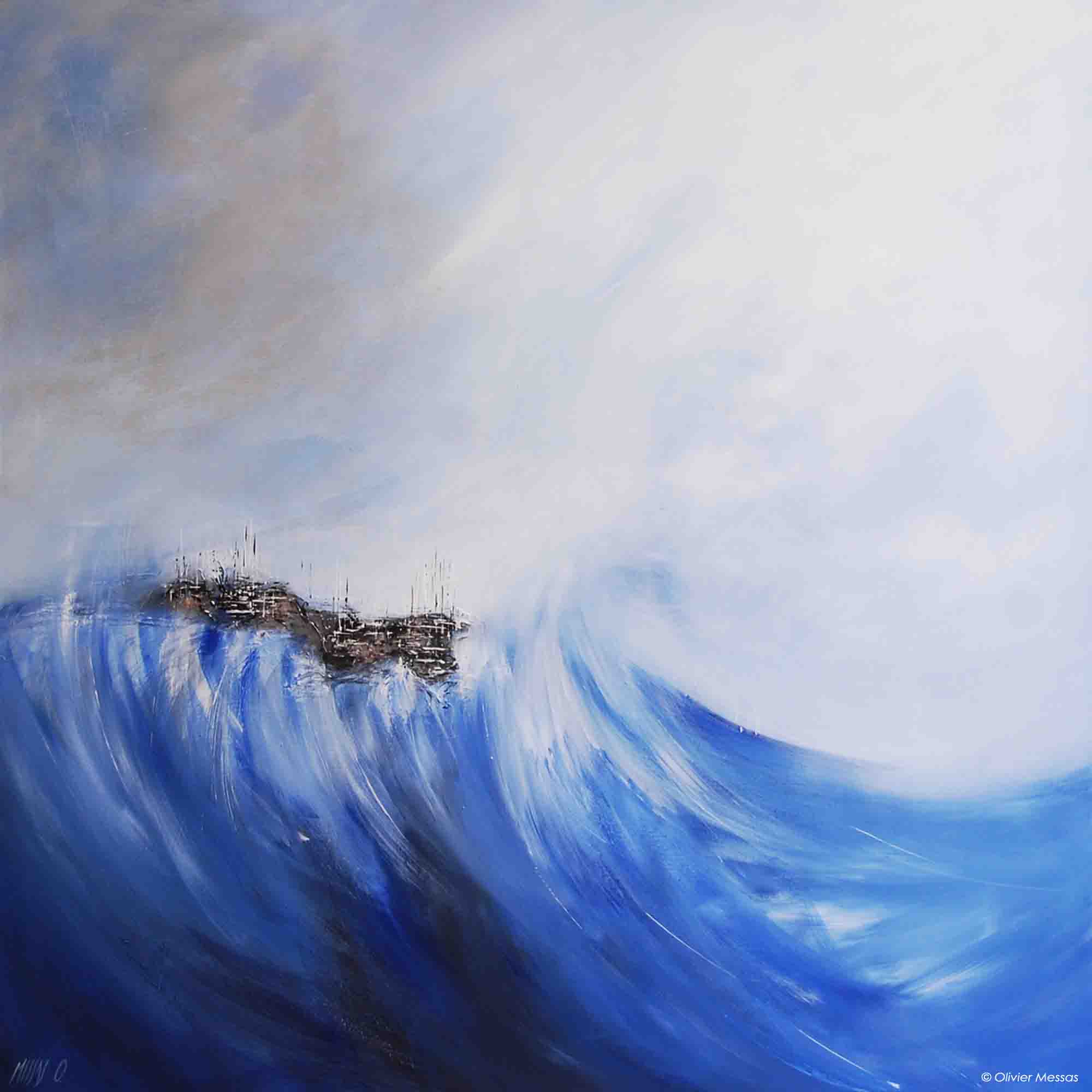 L'île perdue - 100cm x 100cm