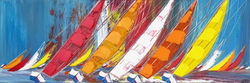 Couleurs sur les voiles... | 150x50cm