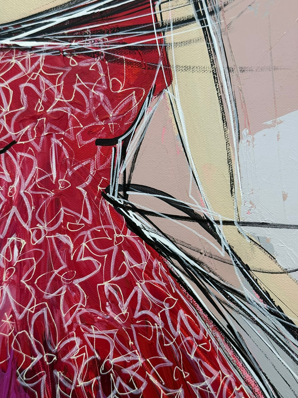 Miniature : La danseuse de French Cancan... | 50x100cm